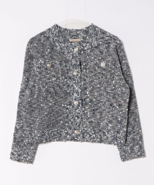 kese-moi(ケセモイ)の「ミックスポップコーンカーデ(ニット/セーター・レディース・ブラック/マルチ/グレー・FREE)」の15枚目の写真