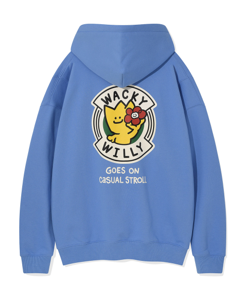 Wacky WiLLy(ワッキーウィリー)の「キキアンドリリー ビッググラフィック フードブルー(パーカー・レディース・その他・X-LARGE/SMALL/MEDIUM/LARGE)」の1枚目の写真