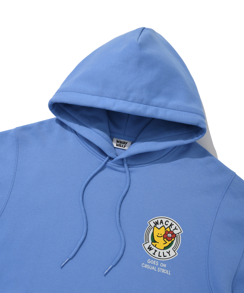 Wacky WiLLy(ワッキーウィリー)の「キキアンドリリー ビッググラフィック フードブルー(パーカー・レディース・その他・X-LARGE/SMALL/MEDIUM/LARGE)」の4枚目の写真