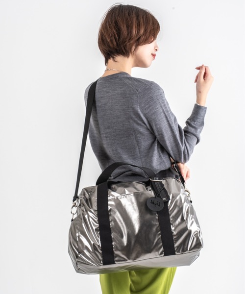 Jack Gomme(ジャックゴム)の「【JACK GOMME】ボストンバッグ WALLI Sac voyage(ボストンバッグ・レディース・モカ/シルバー/ブラック/ライトブルー/インディゴブルー/オリーブ/ワインレッド/アイボリー/シャンパン/ブルー系その他・FREE)」の14枚目の写真