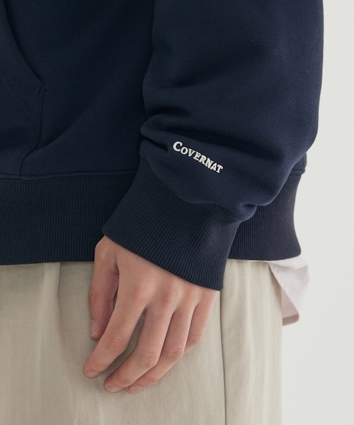 COVERNAT（カバーナット）の「C LOGO HALF-ZIPUP SWEATSHIRT（スウェット・メンズ・ダークネイビー/ブラック/ヘザーグレー・SMALL/MEDIUM/LARGE/X-LARGE/XX-LARGE/X-SMALL）」の7枚目の写真