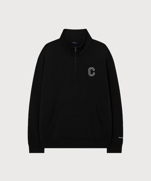 COVERNAT（カバーナット）の「C LOGO HALF-ZIPUP SWEATSHIRT（スウェット・メンズ・ダークネイビー/ブラック/ヘザーグレー・SMALL/MEDIUM/LARGE/X-LARGE/XX-LARGE/X-SMALL）」の2枚目の写真
