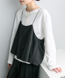 PUAL CE CIN | スムース起毛2WAYヘンリーネックカットソー(Tシャツ/カットソー)