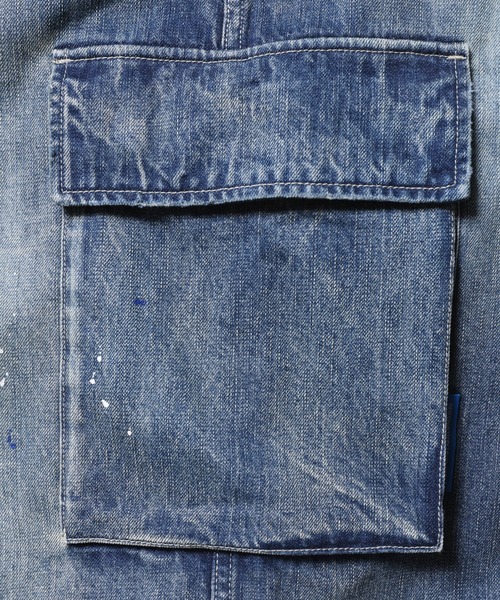 Liberaiders（リベレイダース）の「Liberaiders/リベレイダース DENIM CARGO PANTS ペインター カーゴデニムパンツ（カーゴパンツ・メンズ・ブラック/ブルー・30/32/34）」の18枚目の写真