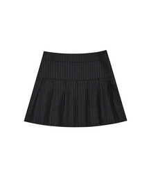 WO PLEATS SKIRT(NAVY)