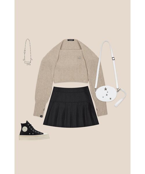 LUVISTRUE(ラヴイズトゥルー)の「WO PLEATS SKIRT(NAVY)(スカート・レディース・その他・SMALL/MEDIUM)」の9枚目の写真