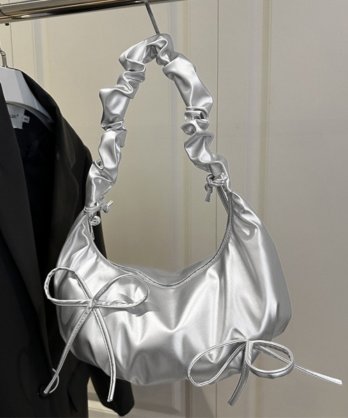 Miniministore(ミニミニストア)の「ショルダーバッグ 3way リボンバッグ(ショルダーバッグ・レディース・ブルー/シルバー/ピンク/ホワイト・FREE)」の12枚目の写真