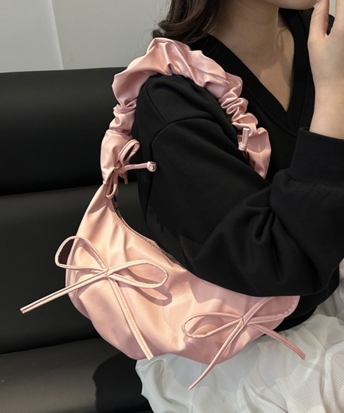 Miniministore(ミニミニストア)の「ショルダーバッグ 3way リボンバッグ(ショルダーバッグ・レディース・ブルー/シルバー/ピンク/ホワイト・FREE)」の14枚目の写真