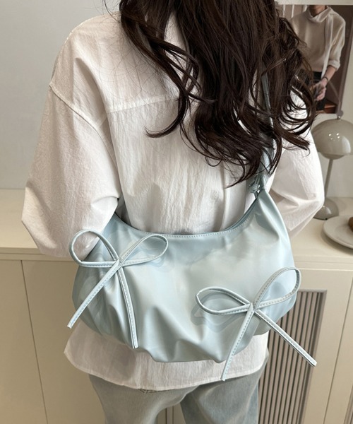 Miniministore(ミニミニストア)の「ショルダーバッグ 3way リボンバッグ(ショルダーバッグ・レディース・ブルー/シルバー/ピンク/ホワイト・FREE)」の17枚目の写真