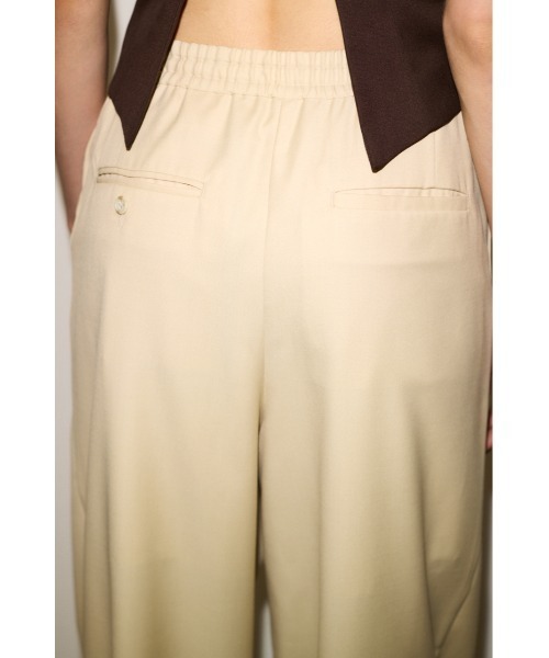 THROW by SLY（スローバイスライ）の「THROW ASYMMETRY TUCK SLACKS アシンメトリー タック スラックス 秋服 冬服（スラックス・レディース・杢グレー/キナリ・1/0）」の14枚目の写真