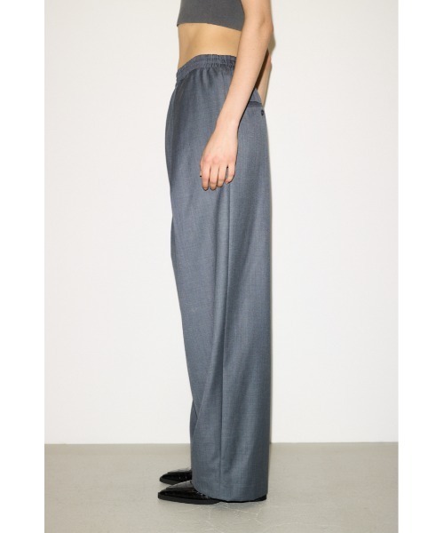 THROW by SLY（スローバイスライ）の「THROW ASYMMETRY TUCK SLACKS アシンメトリー タック スラックス 秋服 冬服（スラックス・レディース・杢グレー/キナリ・1/0）」の4枚目の写真