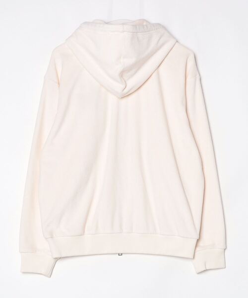 SEAGREEN（シーグリーン）の「SEAGREEN(シーグリーン) PLANE PILE HOODIE（パーカー・メンズ・アイボリー/ブラウン・2/3/1）」の5枚目の写真