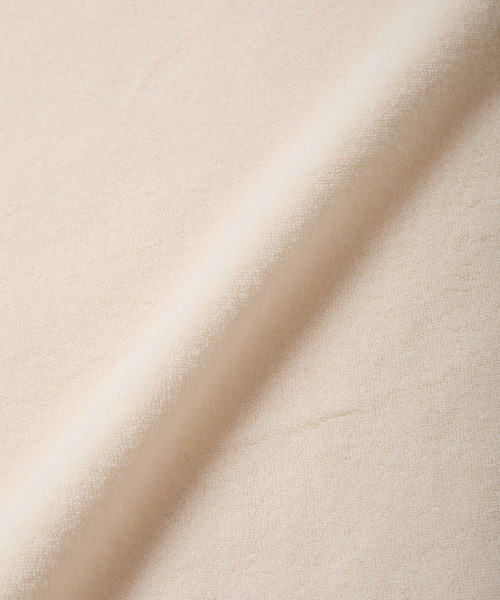 SEAGREEN（シーグリーン）の「SEAGREEN(シーグリーン) PLANE PILE HOODIE（パーカー・メンズ・アイボリー/ブラウン・2/3/1）」の4枚目の写真