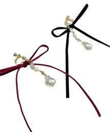 WILLSELECTION（ウィルセレクション）の「ロングベロアリボンパールイヤリング（イヤリング）」