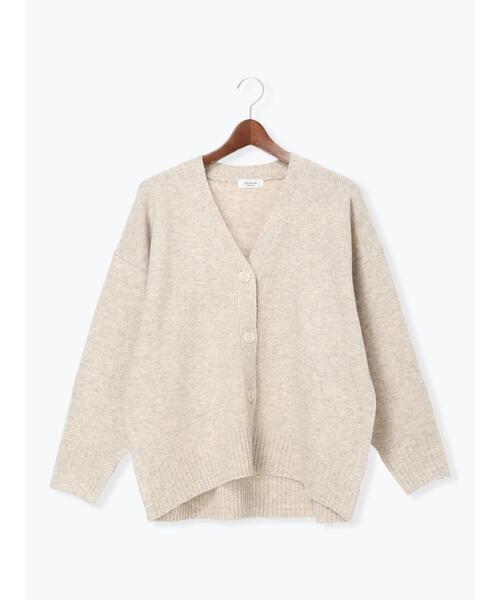 Te chichi TERRASSE（テチチテラス）の「起毛ジャカードVネックニットカーディガン（カーディガン/ボレロ・レディース・グリーン/オレンジ/ベージュ/チャコールグレー・F）」の3枚目の写真