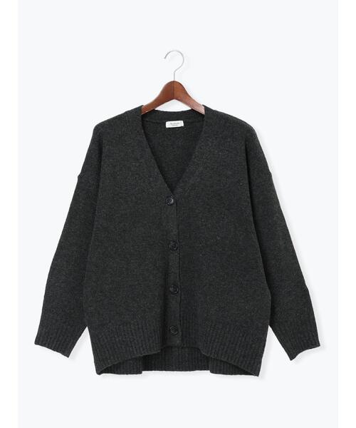 Te chichi TERRASSE（テチチテラス）の「起毛ジャカードVネックニットカーディガン（カーディガン/ボレロ・レディース・グリーン/オレンジ/ベージュ/チャコールグレー・F）」の2枚目の写真