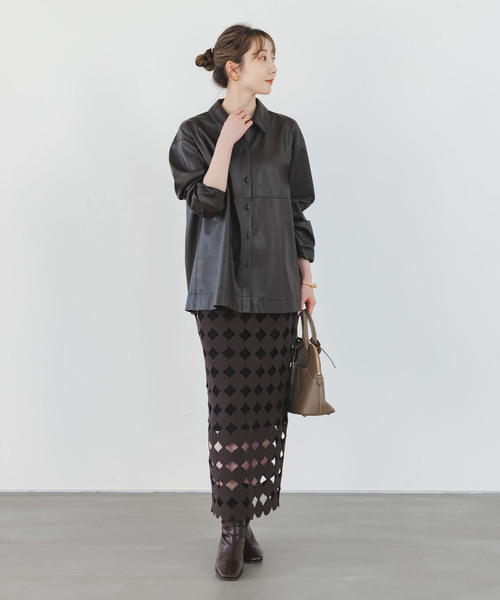 追加2》ドットモチーフニットスカート（スカート）｜NOBLE（ノーブル