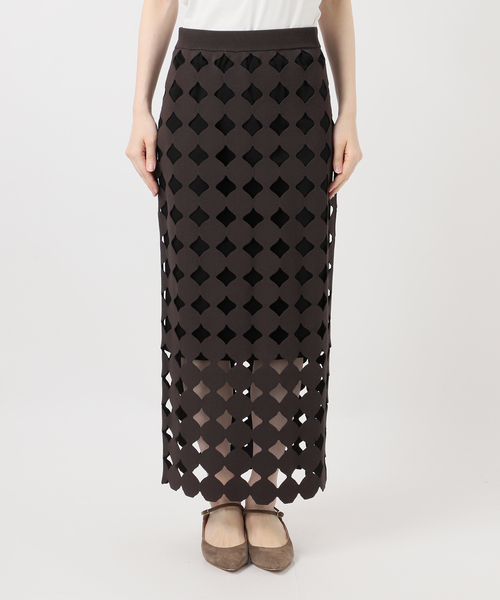 追加2》ドットモチーフニットスカート（スカート）｜NOBLE（ノーブル