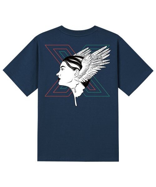 KAN6312(カン6312)の「KTN0035 カンウィメンズ 半袖Tシャツ - ネイビー(Tシャツ/カットソー・レディース・その他・LARGE/MEDIUM/SMALL/X-LARGE)」の1枚目の写真