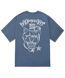 KTPN0096 チカーノピグメント半袖Tシャツ - ブルー