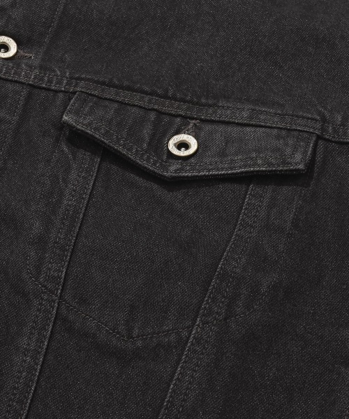 KRIFF MAYER（クリフメイヤー）の「デニムジャケット/トラッカージャケット（デニムジャケット・メンズ・ナチュラル/ダークブルー/チャコール/ライトブルー・MEDIUM/X-LARGE/LARGE）」の13枚目の写真