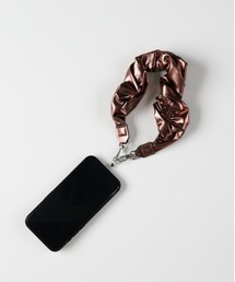 Right-on（ライトオン）の「【Right-on Basic】ギャザーチャームストラップ (手元アクセント/スマートフォン対応/軽量耐久性/クッション性)（その他雑貨）」