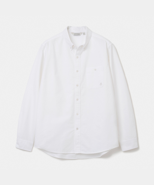 UNIFORM BRIDGE(ユニフォームブリッジ)の「button down oxford shirt white(シャツ/ブラウス・メンズ・その他・XX-LARGE/MEDIUM/LARGE/X-LARGE/SMALL)」の1枚目の写真