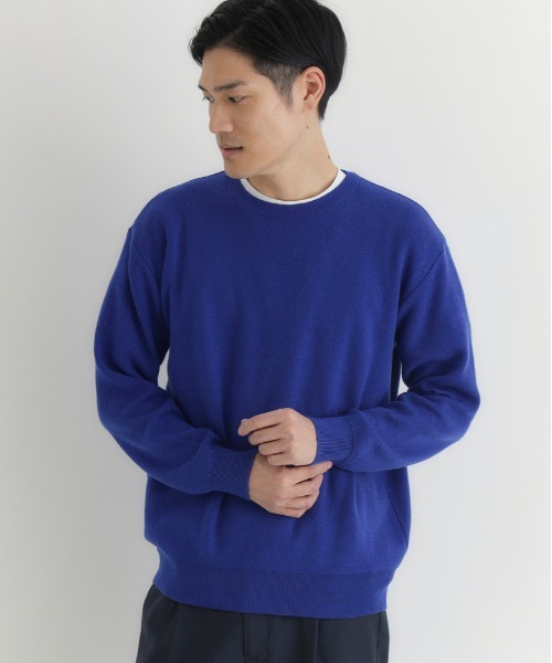BACK NUMBER(バックナンバー)の「BACK NUMBER(バックナンバー)【メンズ】「日本製」クルーネックプルオーバー(ニット/セーター・メンズ・レッド/ブルー/オフホワイト/ブラック・S/M/XL/L)」の19枚目の写真