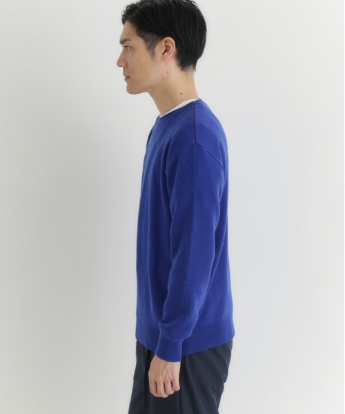BACK NUMBER(バックナンバー)の「BACK NUMBER(バックナンバー)【メンズ】「日本製」クルーネックプルオーバー(ニット/セーター・メンズ・レッド/ブルー/オフホワイト/ブラック・S/M/XL/L)」の20枚目の写真