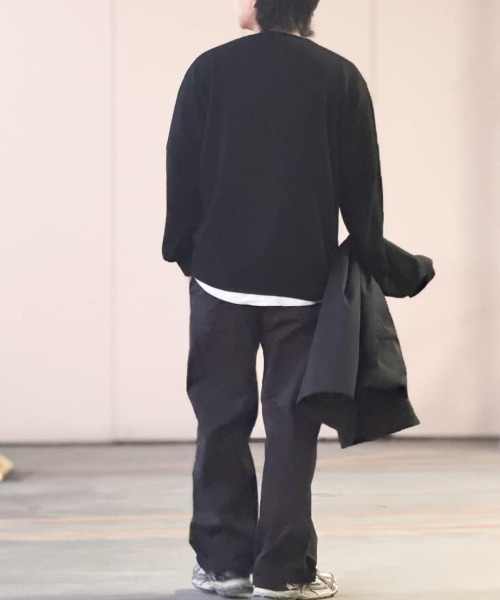 BACK NUMBER(バックナンバー)の「BACK NUMBER(バックナンバー)【メンズ】「日本製」クルーネックプルオーバー(ニット/セーター・メンズ・レッド/ブルー/オフホワイト/ブラック・S/M/XL/L)」の18枚目の写真