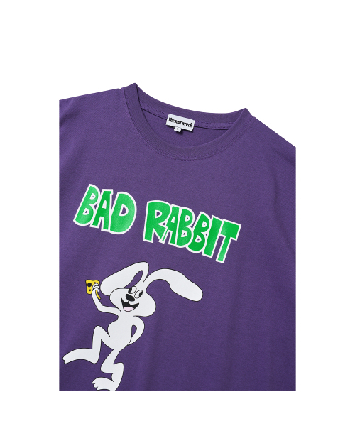 THE SCOT WRECK(ザ スコットレック)の「BAD RABBIT(Tシャツ/カットソー・レディース・パープル・MEDIUM/LARGE/X-LARGE)」の2枚目の写真