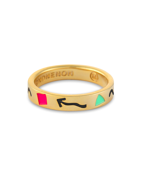 NONENON(ノンノン)の「DOODLE RNG(4mm) SILVER925(18K GOLD PLATED)(リング・レディース・その他・SMALL/MEDIUM/LARGE)」の2枚目の写真