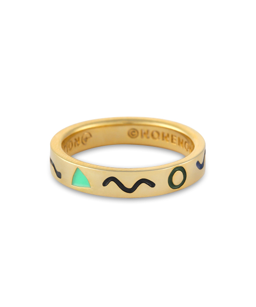 NONENON(ノンノン)の「DOODLE RNG(4mm) SILVER925(18K GOLD PLATED)(リング・レディース・その他・SMALL/MEDIUM/LARGE)」の3枚目の写真