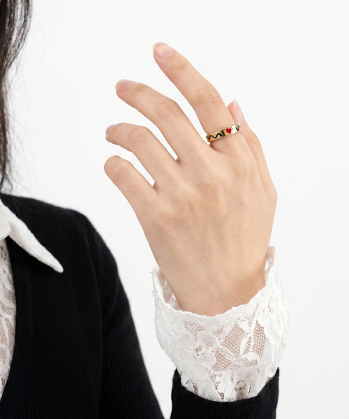 NONENON(ノンノン)の「DOODLE RNG(4mm) SILVER925(18K GOLD PLATED)(リング・レディース・その他・SMALL/MEDIUM/LARGE)」の6枚目の写真