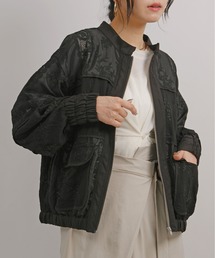 Palm Riche（ポームリシュ）の「パッチワークレースブルゾン（ブルゾン）」