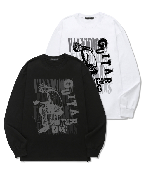 VANNWORKS(バンワークス)の「GUITAR ロングスリーブ (VLS0203) ホワイト(Tシャツ/カットソー・レディース・その他・SMALL/MEDIUM/LARGE/X-LARGE/XX-LARGE)」の4枚目の写真