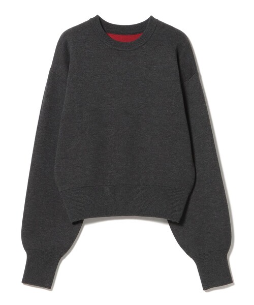 BEAMS HEART（ビームスハート）の「配色リバーシブル ニットプルオーバー（ニット/セーター・レディース・グレー/チャコールグレー/ホワイト系その他5・FREE）」の2枚目の写真