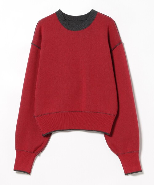 BEAMS HEART（ビームスハート）の「配色リバーシブル ニットプルオーバー（ニット/セーター・レディース・グレー/チャコールグレー/ホワイト系その他5・FREE）」の15枚目の写真