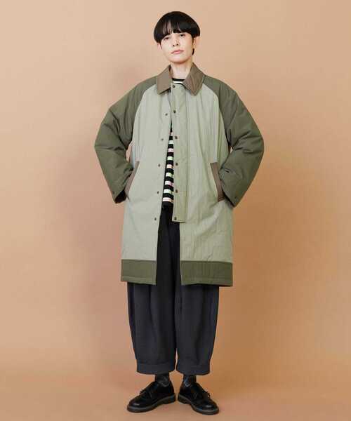 FRAPBOIS(フラボア)の「ハンティングコート(その他アウター・レディース・ネイビー/カーキ・1/2)」の1枚目の写真