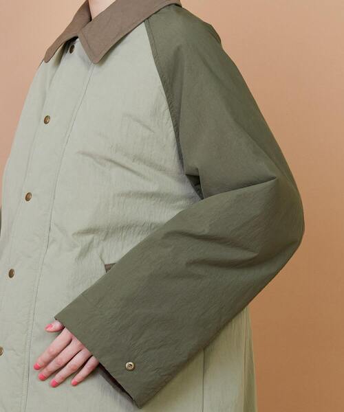 FRAPBOIS(フラボア)の「ハンティングコート(その他アウター・レディース・ネイビー/カーキ・1/2)」の6枚目の写真