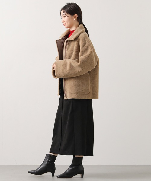 Gready Brilliant（グレディブリリアン）の「リブハイネック袖口ラメニット（ニット/セーター・レディース・アイボリー/ブラウン/レッド・FREE）」の12枚目の写真