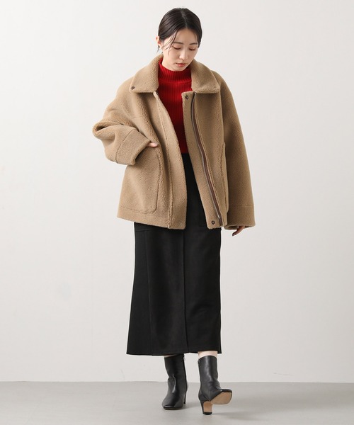 Gready Brilliant（グレディブリリアン）の「リブハイネック袖口ラメニット（ニット/セーター・レディース・アイボリー/ブラウン/レッド・FREE）」の11枚目の写真