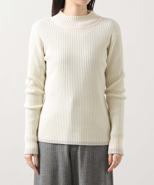 Gready Brilliant（グレディブリリアン）の「リブハイネック袖口ラメニット（ニット/セーター・レディース・アイボリー/ブラウン/レッド・FREE）」の10枚目の写真