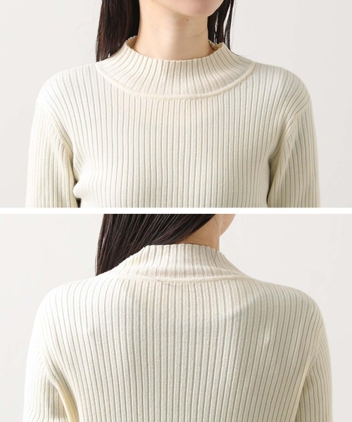 Gready Brilliant（グレディブリリアン）の「リブハイネック袖口ラメニット（ニット/セーター・レディース・アイボリー/ブラウン/レッド・FREE）」の8枚目の写真