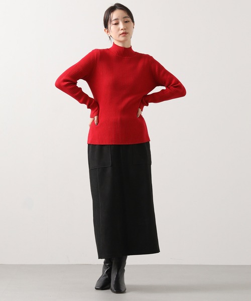 Gready Brilliant（グレディブリリアン）の「リブハイネック袖口ラメニット（ニット/セーター・レディース・アイボリー/ブラウン/レッド・FREE）」の18枚目の写真