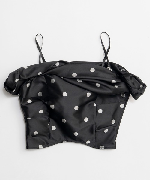 MAISON SPECIAL(メゾンスペシャル)の「Twist Off-Shoulder Blouse/ツイストオフショルビスチェ(その他トップス・レディース・ブラウン/ダークブラック/ブラック・FREE)」の18枚目の写真