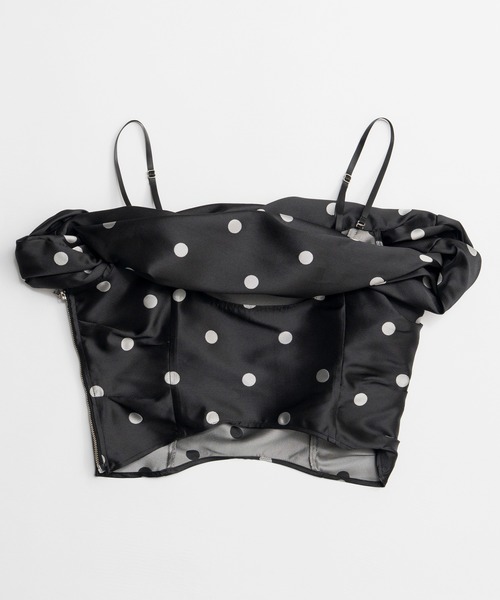 MAISON SPECIAL(メゾンスペシャル)の「Twist Off-Shoulder Blouse/ツイストオフショルビスチェ(その他トップス・レディース・ブラウン/ダークブラック/ブラック・FREE)」の20枚目の写真