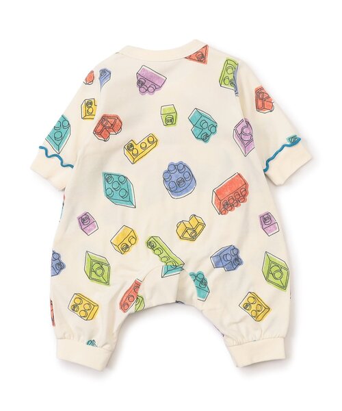 BIT'Z（ビッツ）の「楽しく遊ぼう総柄カバーオール（ロンパース・キッズ・アイボリー/サーモンピンク/ミント/イエロー・60/70/80）」の13枚目の写真