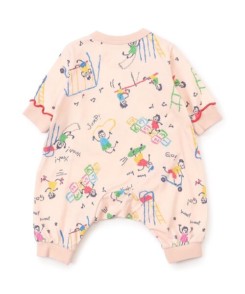 BIT'Z（ビッツ）の「楽しく遊ぼう総柄カバーオール（ロンパース・キッズ・アイボリー/サーモンピンク/ミント/イエロー・60/70/80）」の11枚目の写真