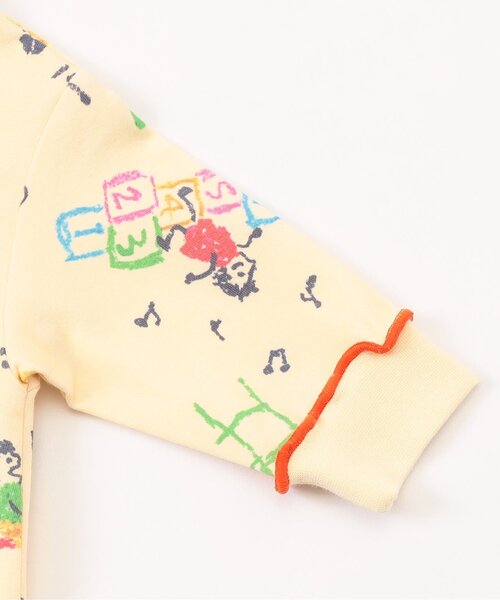 BIT'Z（ビッツ）の「楽しく遊ぼう総柄カバーオール（ロンパース・キッズ・アイボリー/サーモンピンク/ミント/イエロー・60/70/80）」の7枚目の写真